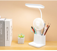 Lampe de bureau LED rechargeable, lampe de table à piles pour bureau d'étude, bureau à domicile, lampe de lecture portable