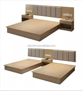 Economical 3 Star Hotel Bedroom Furniture Set Complete Twin <b>Double</b> <b>King</b> <b>Bed</b> with Soft Headboard Nightstand TV Cabinet Closet - Product Image 2