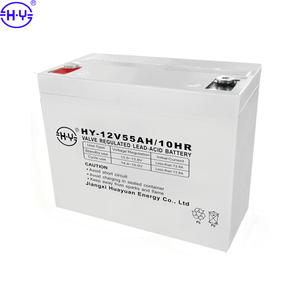 Baterías de Plomo-Ácido AGM de 12V y 55AH de Fábrica, Batería de <span class=keywords><strong>Gel</strong></span> Solar para Sistemas de Energía Eléctrica UPS - Product Image 4