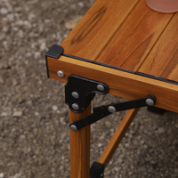 Profitez de meubles d'extérieur de haute qualité Cafétéria Glamping Cadre en aluminium léger Simple Table de camping pliante extérieure IGT
