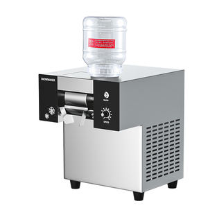 آلة تكسير الثلج اليدوية من الفولاذ المقاوم للصدأ بسعة 125 كجم، تعمل بالبطارية والكهرباء، لصنع الثلج المجروش بسعة 2 لتر للاستخدام المنزلي والخارجي - Product Image 6