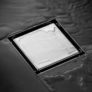 YOTOモダンブラックグレー浴室シャワーアクセサリー真鍮防臭SUS 201 304ステンレススチール床排水 - Product Image 5