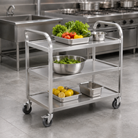 Chariot de transport de plateaux de boulangerie de haute qualité pour cuisine commerciale, chariot en acier inoxydable pour restaurant