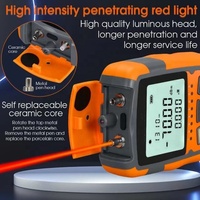 Alat Ukur Daya Optik AUA-MC70 15mW VFL Konverter LC, fungsi uji jaringan, lampu LED untuk diagnosa dan perawatan kabel serat optik