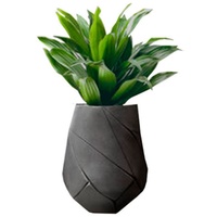 Grand pot de pépinière en argile écologique avec trous, capacité de 40 L, pour intérieur/extérieur, design artistique, sculpté à la main, durable, utilisation au sol