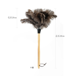 Brosse antistatique neuve en gros pour la maison avec manche en liège, <span class=keywords><strong>plumeau</strong></span> en plumes d'autruche de 48 cm pour le nettoyage de voitures et de maisons - Product Image 1