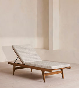 Muebles de teca natural duraderos y multifuncionales de lujo moderno de alta calidad, silla de salón para tomar el sol para jardín al aire libre - Product Image 1