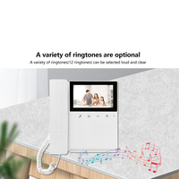Système de vidéophone multi-appartements à 2 fils avec contrôle d'accès par carte IC et téléphone audio