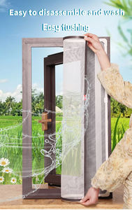 Bền grey lưới từ muỗi cửa lưới & cửa sổ màn hình thiết kế hiện đại dễ dàng cài đặt cho bảo vệ trẻ em tự động đóng cửa - Product Image 2