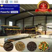 Chaîne de production complète d'engrais organiques en promotion au Moyen-Orient, incluant un retourneur de compost, un broyeur, un granulateur et un équipement de séchage