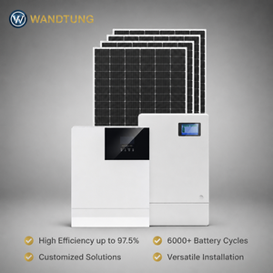 Système solaire hors réseau 50 kW, kit hybride intelligent PV 70 kW 100 kW, solution d'alimentation pour ferme, système solaire hors réseau, système solaire PV domestique - Product Image 1