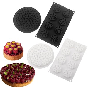 Nouveau moule en silicone <span class=keywords><strong>pour</strong></span> <span class=keywords><strong>tarte</strong></span> aux framboises, résistant à la chaleur, compatible four, <span class=keywords><strong>pour</strong></span> mousse, décoration de gâteau de mariage, outils de pâtisserie française - Product Image 1