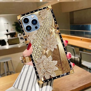 Offre Spéciale diamant impression galvanoplastie carré TPU housse de téléphone portable pour Samsung S20 S21 S22 S23 S24 Ultra Plus <span class=keywords><strong>S23FE</strong></span> - Product Image 1