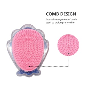 Gloway-cepillo pequeño portátil de plástico antiestático para niña, cepillo de pelo para niña, con carcasa ostentosa, para pelo húmedo o seco - Product Image 3