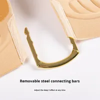 Soutien-gorge en forme de U d'approvisionnement exclusif transfrontalier Push-Up latéral à boucle en métal moyen en TPU transparent; Patch de mamelon invisible respirant