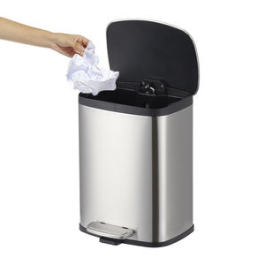 Contenedor <span class=keywords><strong>de</strong></span> <span class=keywords><strong>basura</strong></span> <span class=keywords><strong>de</strong></span> cocina <span class=keywords><strong>de</strong></span> acero inoxidable cepillado a prueba <span class=keywords><strong>de</strong></span> huellas dactilares <span class=keywords><strong>de</strong></span> <span class=keywords><strong>50</strong></span> <span class=keywords><strong>litros</strong></span> - Product Image 2