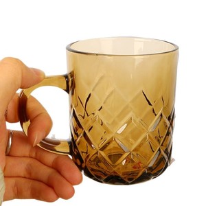 Verre en cristal cylindrique, design simple, couleur rose, pour eau, thé, jus, usage festif, verre individuel - Product Image 5