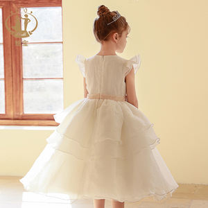 Nimble ODM marfil elegante flor niñas vestidos boda niños noche fiesta ropa princesa comunión <span class=keywords><strong>vestido</strong></span> adolescente ropa - Product Image 5