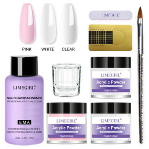 Set Profesional <span class=keywords><strong>de</strong></span> Polvo Acrílico <span class=keywords><strong>para</strong></span> <span class=keywords><strong>Uñas</strong></span>, Color Rosa, Extensión <span class=keywords><strong>de</strong></span> <span class=keywords><strong>Uñas</strong></span>, Modelado 3D, Esculpido, Hecho a Mano, con Brillo, Pincel, Molde <span class=keywords><strong>de</strong></span> Papel - Product Image 1