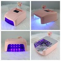 Sèche-ongles sans fil haute puissance 72W, lampe de photothérapie UV LED avec mode indolore et base amovible