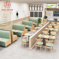 Table de siège de banquette de canapé en cuir carré moderne pour café commercial restaurant conception durable meubles d'hôtel de la Chine