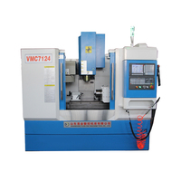 Centre d'usinage vertical CNC quatre axes VMC7124/XH7124 avec contrôleur Mitsubishi, prix usine, BT40
