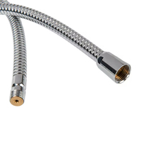 Tuyau de douche à main flexible en argent moderne de haute qualité tuyau de robinet de cuisine en acier inoxydable