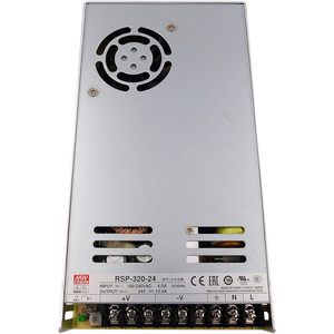 Meanwell Rsp-320-24แหล่งจ่ายไฟแบบสวิตชิ่ง13.4A 24Vdc 320วัตต์เอาต์พุตเดียวที่ปิดล้อมอุตสาหกรรม - Product Image 4