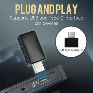 กล่อง CarPlay ไร้สายแบบ2 in 1อะแดปเตอร์ USB CarPlay แบบไร้สายและ Android Auto กล่อง CarPlay แบบพกพาสำหรับ Xc90 Volvo - Product Image 2