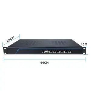Edge Computing Industrial Firewalls PC 989 Chipset 6*82574L LAN 1U Rack Mounted Network Appliance Server