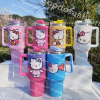 Vaso Térmico de 40oz al por Mayor, Nuevo Diseño, Diamantes de Imitación, Personalizable, Brillante, para Auto, Clásico, Precio Preferencial