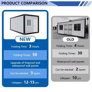 Foldable Container 20 FT Panel Steel Structure Container <b>House</b> Prefab Office Folding Container <b>House</b> Manufacturer - Product Image 6