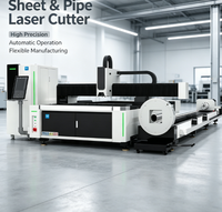 Machine de découpe laser à fibre haute efficacité Y1-6015, intégrée pour tôles et tubes, CNC, pour découpe de métaux, Cypcut, pour usage industriel, nouvelle version 5 axes