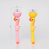 Bâton lumineux LED RGB en forme de dinosaure de dessin animé pour enfants, marque Starry, avec piles, vente en gros