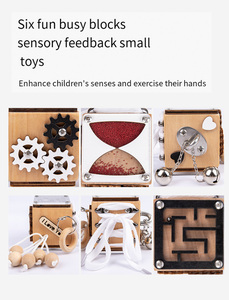 COMMIKI dernier jouet éducatif cloche labyrinthe occupé bloc <span class=keywords><strong>Kinder</strong></span> jouet éducation marbre course jouets éducatifs - Product Image 4