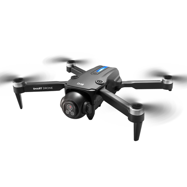 D18 Mini Drone With Dual Cameras Obstacle Avoidance Optical Flow Screen Remote Control Quadcopter RC Drone