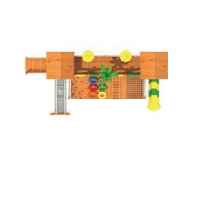 Équipement de sport en plein air de parc d'attractions en bois personnalisé de haute qualité populaire, balançoire en bois pour enfants, pont d'équilibre - Product Image 4