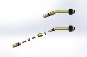 Pistola de Soldadura Automática Refrigerada por Agua Maifarer German TBI 42W/42G 300A para ABB Fanuc - Product Image 3