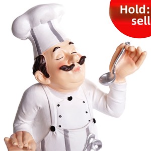 Figurine de chef créative en résine, décoration élégante <span class=keywords><strong>pour</strong></span> la maison, idéale <span class=keywords><strong>pour</strong></span> les bars, restaurants, cafés et pâtisseries. - Product Image 2
