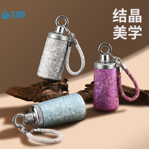 Goddess Cup Pure Titanium Insulated Water Bottle 500ml Portable With Strap For Outdoor Use - Product Image 1