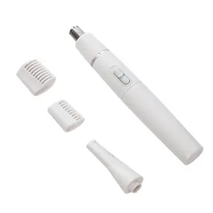 2 In 1 Wenkbrauw Implementeren Scheerapparaat Man Vrouw Schoon Scheermes Remover Kit Elektrische Oor Neus Haar Trimmer