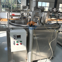 Friteuse industrielle continue Trancheuse de plantain Friteuse électrique Friteuse à vapeur de tofu pour machines de traitement des haricots