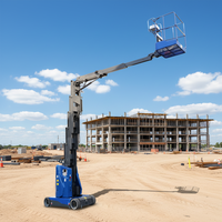 Chariot élévateur à mât vertical avec flèche intégrée, conception robuste, fonctionnement flexible pour le travail