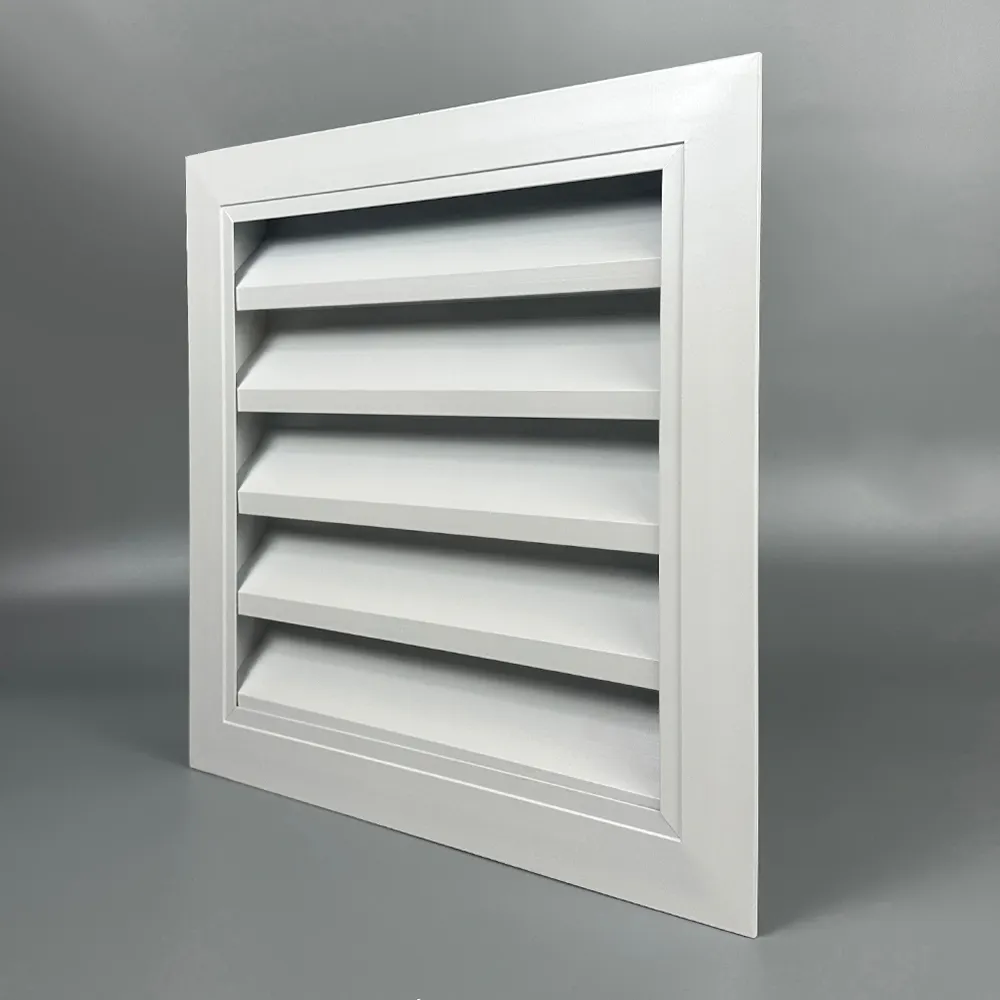 Ventilasi eksterior aluminium untuk dinding & crawler-Ventilasi udara tahan Air & hujan dengan jala layar