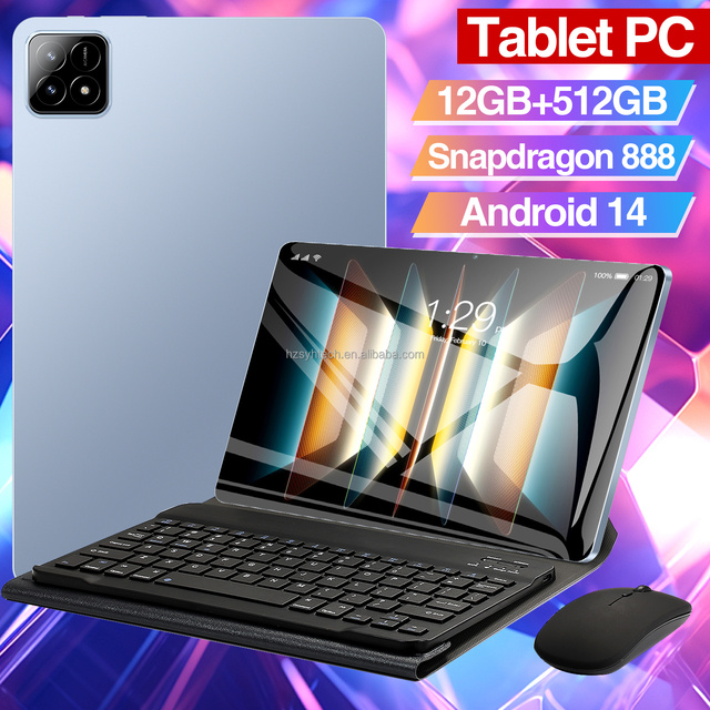 Cheap Factory Price 10.1" Tablet PC Pad6s 12GB+512GB HD Display Android14 Educational & Entertainment Tablet