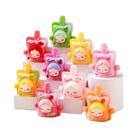 3d Cartoon Diy Sculpture Decor Doll Figurine Girl Jelly Kawaii Dollhouse Drink Food Resin Charm Miniature Kits Surprise Kid Toy