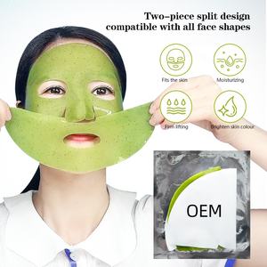 Masque en feuille de collagène <span class=keywords><strong>bio</strong></span> au <span class=keywords><strong>matcha</strong></span>, anti-rides, raffermissant, éclaircissant, hydratant, soin coréen pour le visage, masque facial végétalien pour tous types de peau - Product Image 4