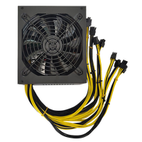 Alimentation électrique pour ordinateur Gold 80 Plus ATX 1800w 230V Prise en charge de 10 GPU 10X6 broches pour machine professionnelle