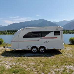 Remolque de Viaje Moderno y Ligero de Aluminio, Casa Rodante para Campamentos al Aire Libre, Remolque para Expediciones, Casa Móvil, Caravana con Baño - Product Image 1