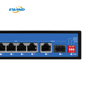 สวิตช์แบบ POE กิกะบิตเต็มรูปแบบ4พอร์ตแบบ Ai Cloud จัดการด้วย1อัปลิงค์1SFP Ai 65W VLAN 1000M สลับความจุสำหรับระบบกล้อง IP - Product Image 4